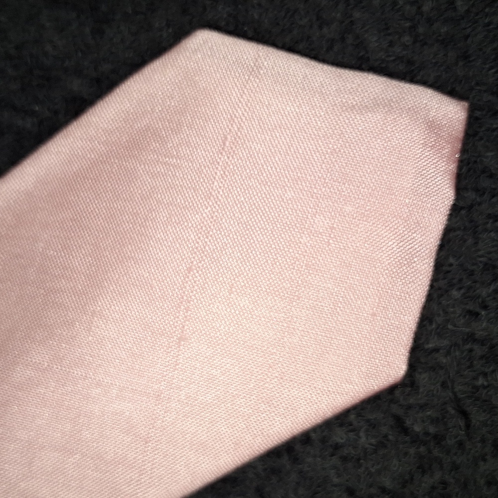 Vintage J. David Sarvis Akron Briar England Handwoven Textured Silk Tie - Pink